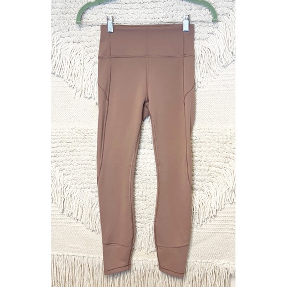 LULULEMON antique bark In Movement 7/8 Tight Everlux 25" leggings 4 - Picture 1 of 9